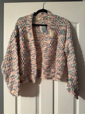 Perfectly Pastel Open Knit Cardigan